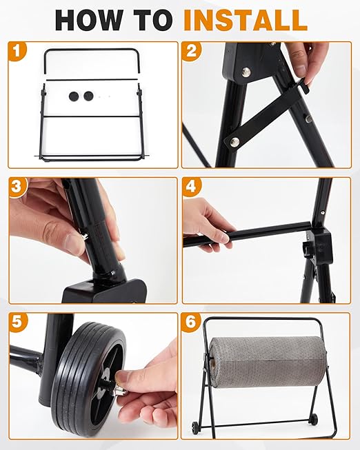 Blulu Adjustable/Mobile Mat Roll Holder