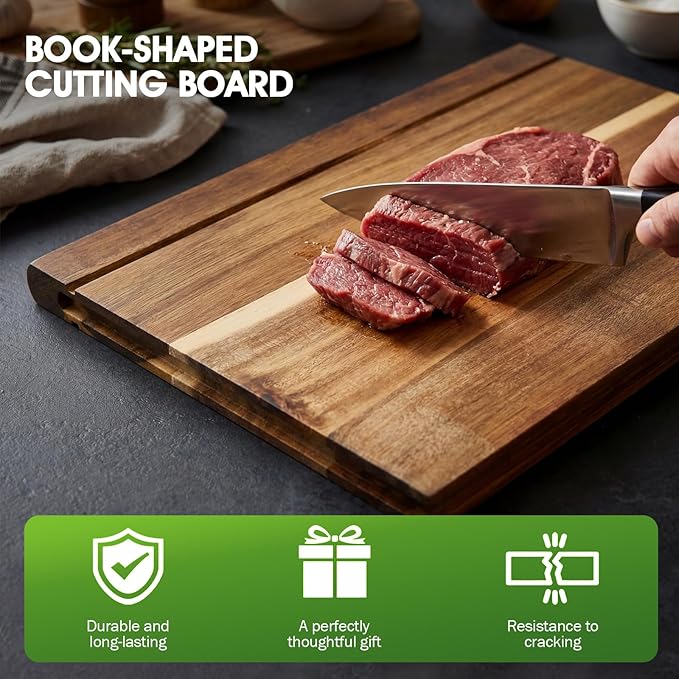 NEDVI Book Cutting Board Set