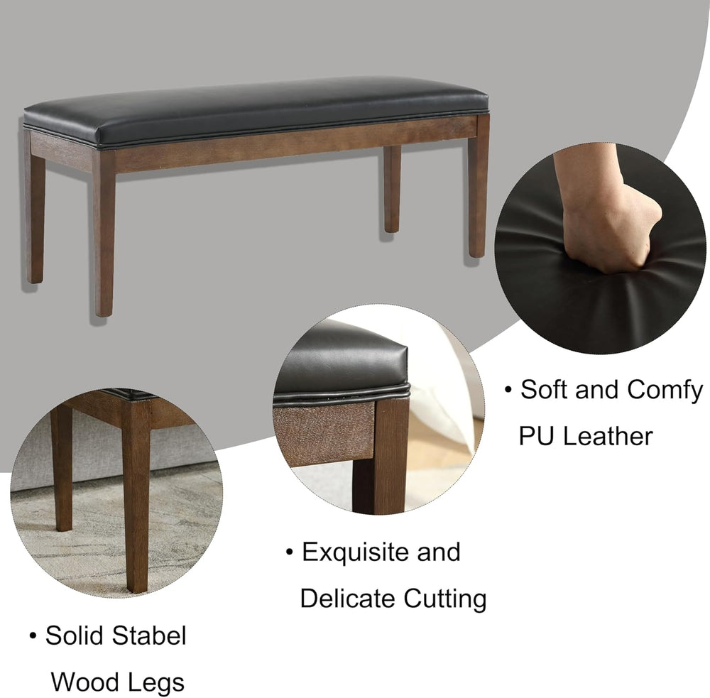 LZAREAL Upholstered Entryway Bench Modern Shoe Benches for Hallway Porch Bedr...