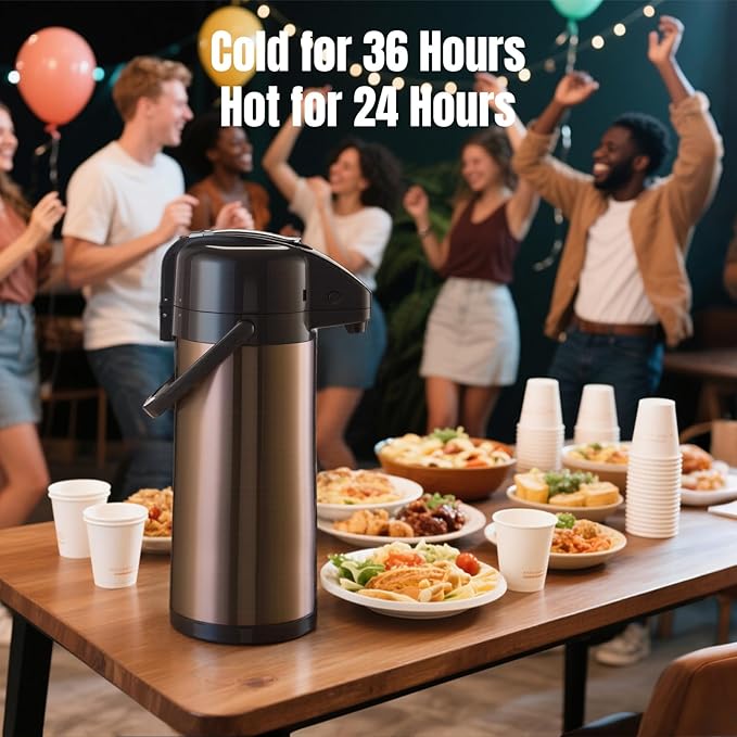 PARACITY Upgraded Airpot Coffee Carafe