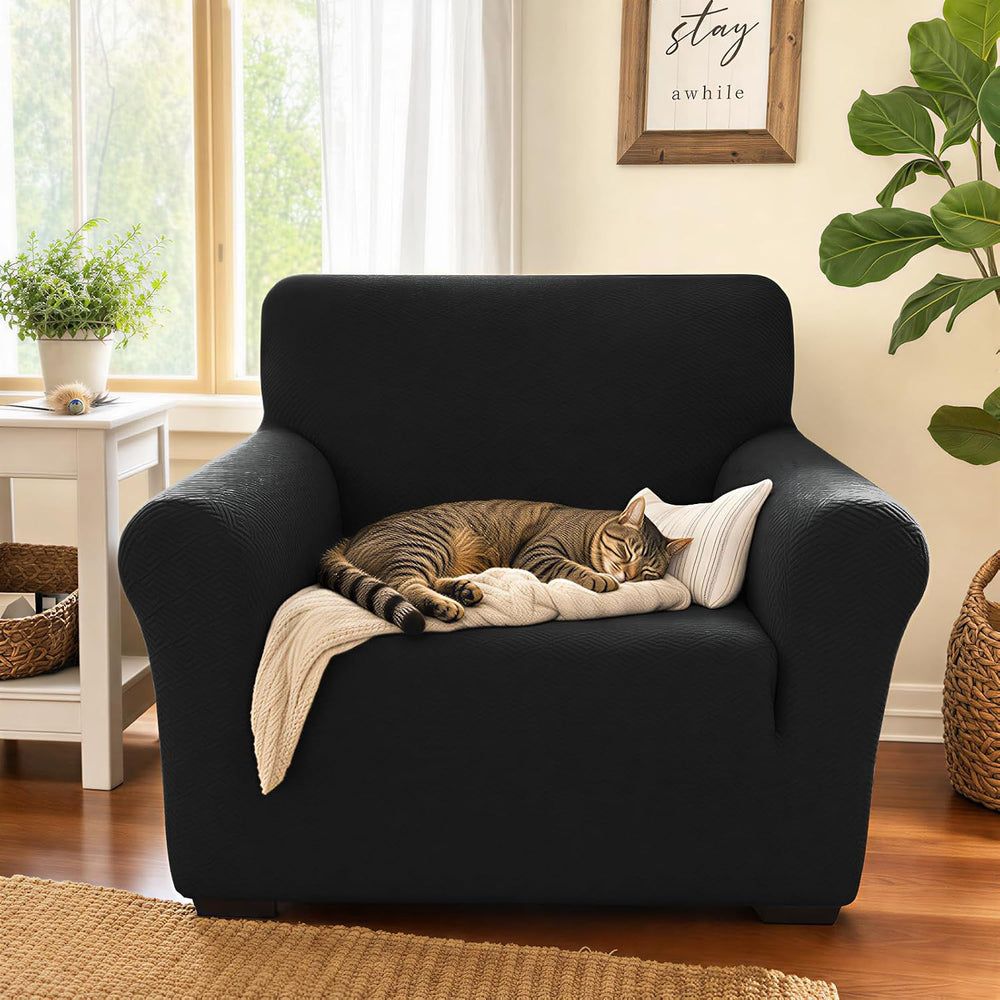 XINEAGE Stretch Jacquard Armchair Cover, Non Slip Sofa Slipcover for Dog