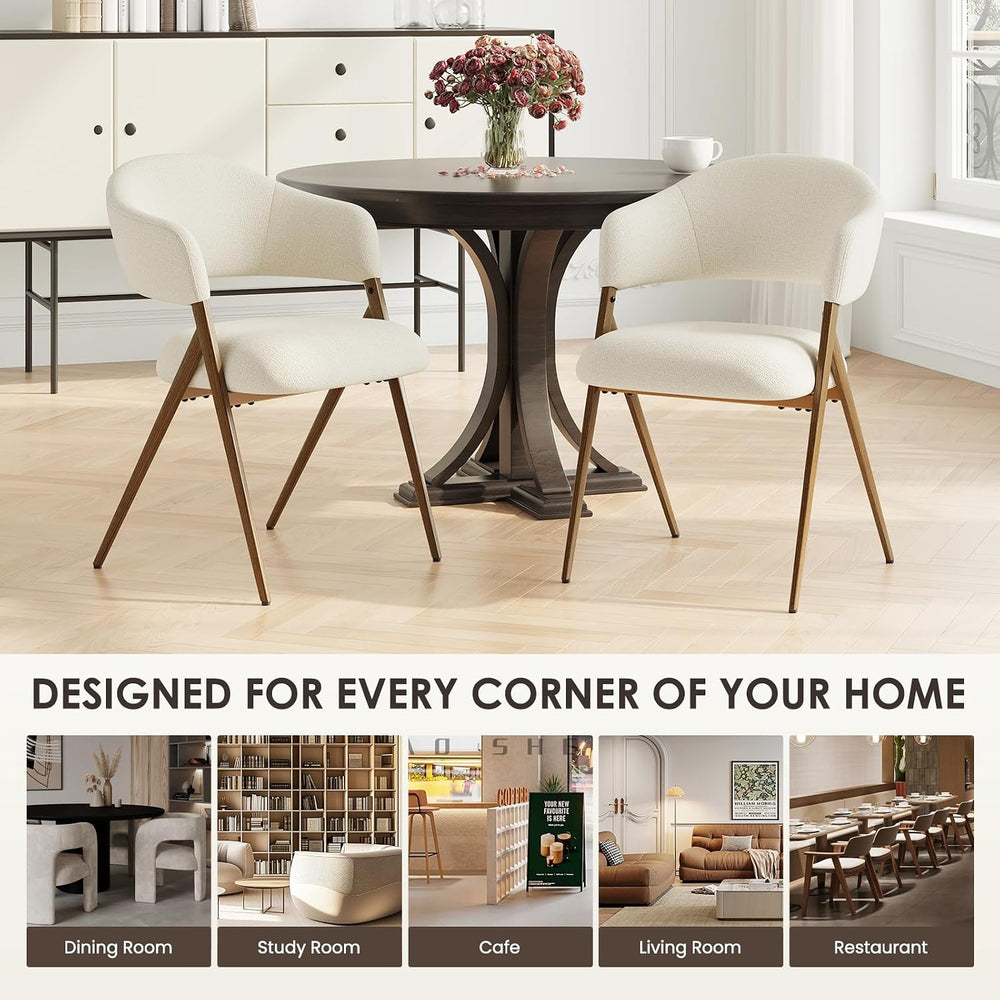 COLAMY Dining Chairs Set of 4, Modern Upholstered Dining Room Kitchen Chairs ...