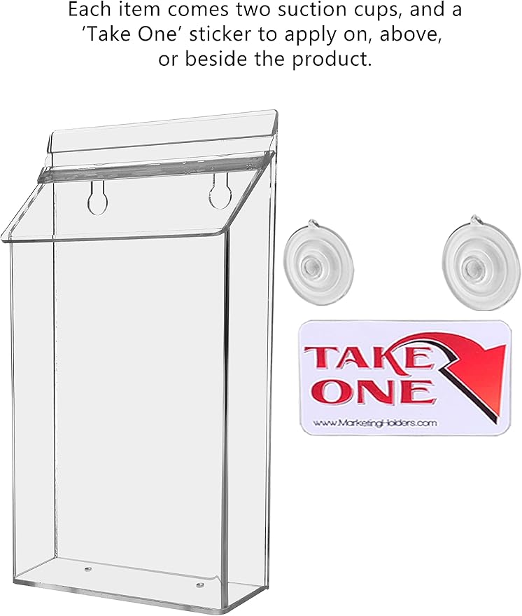 Suction Cup Outdoor Brochure Holder