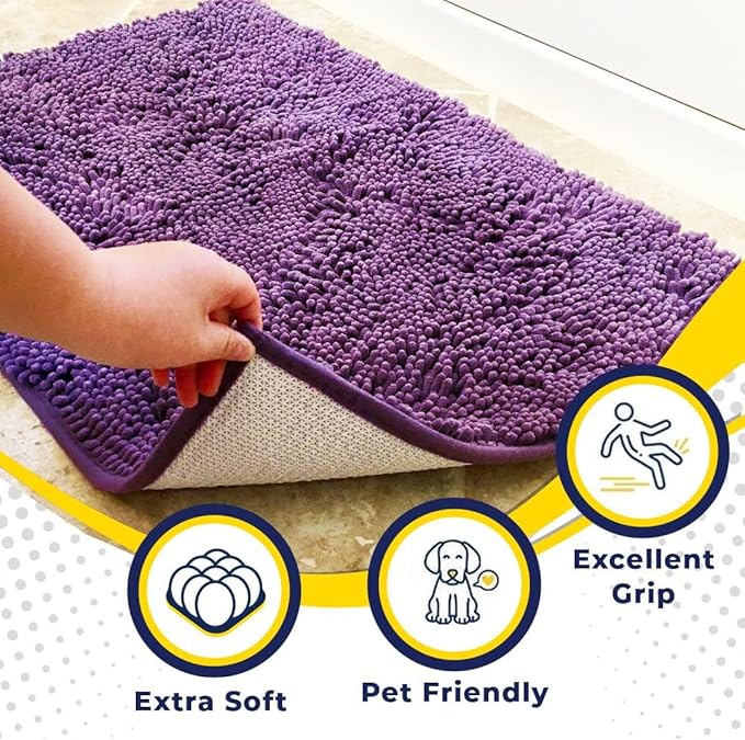 Muddy Mat® | Super Absorbent Door Mat Indoor, Microfiber Quick Dry Chenille