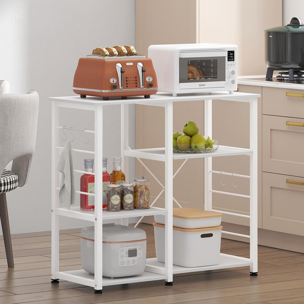 soges 35.4 Inch Kitchen Shelf Baker's Rack Utility Microwave Oven Stand K...
