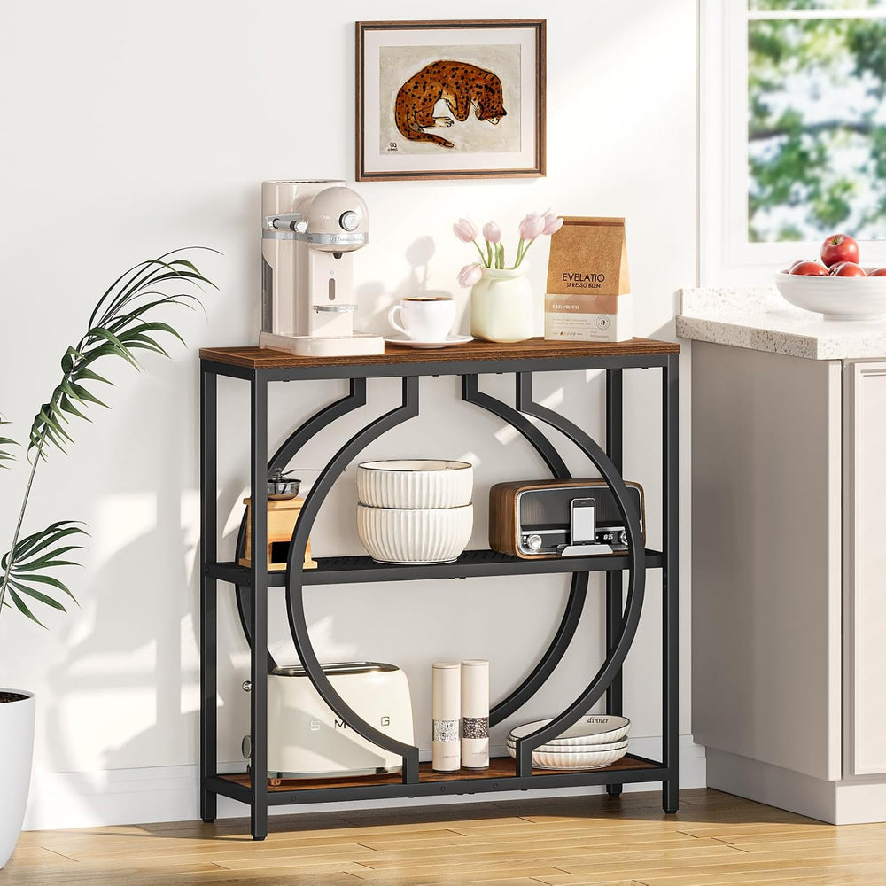 Snughome Entryway Table with 3 Tier Storage Shelves, Narrow Console Table | I...
