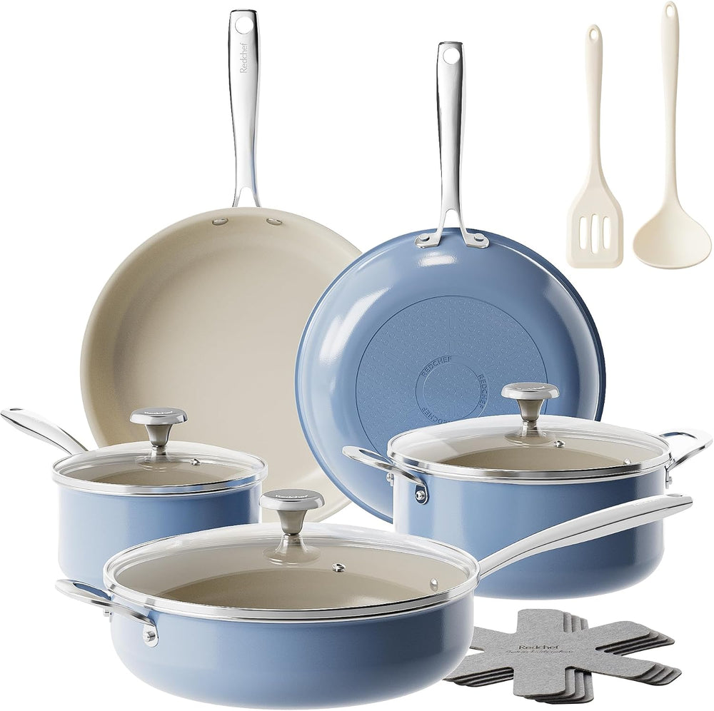 Redchef Ceramic Nonstick Cookware Set, Induction Cookware