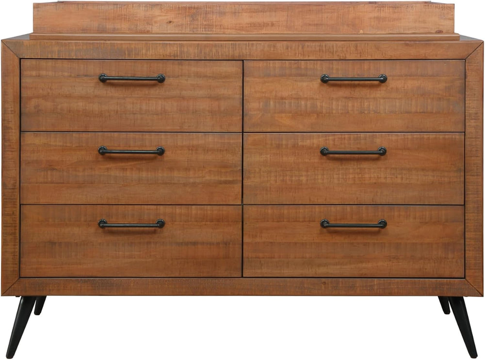 Evolur Stilnovo Mid Century Dresser, in Sugar Cane