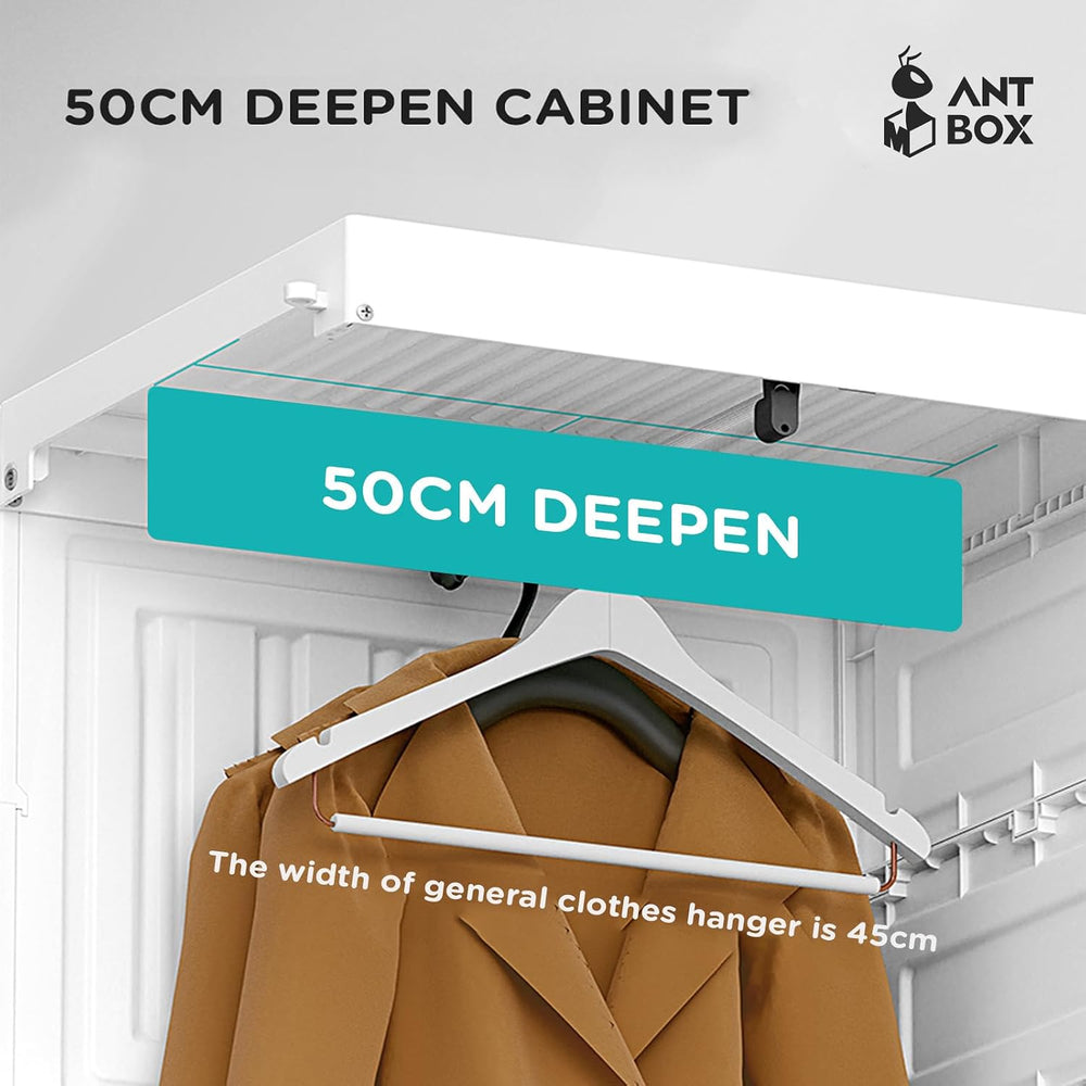 ANTBOX Portable Wardrobe Closet Storage Organizer for Clothes,Suitable for Li...