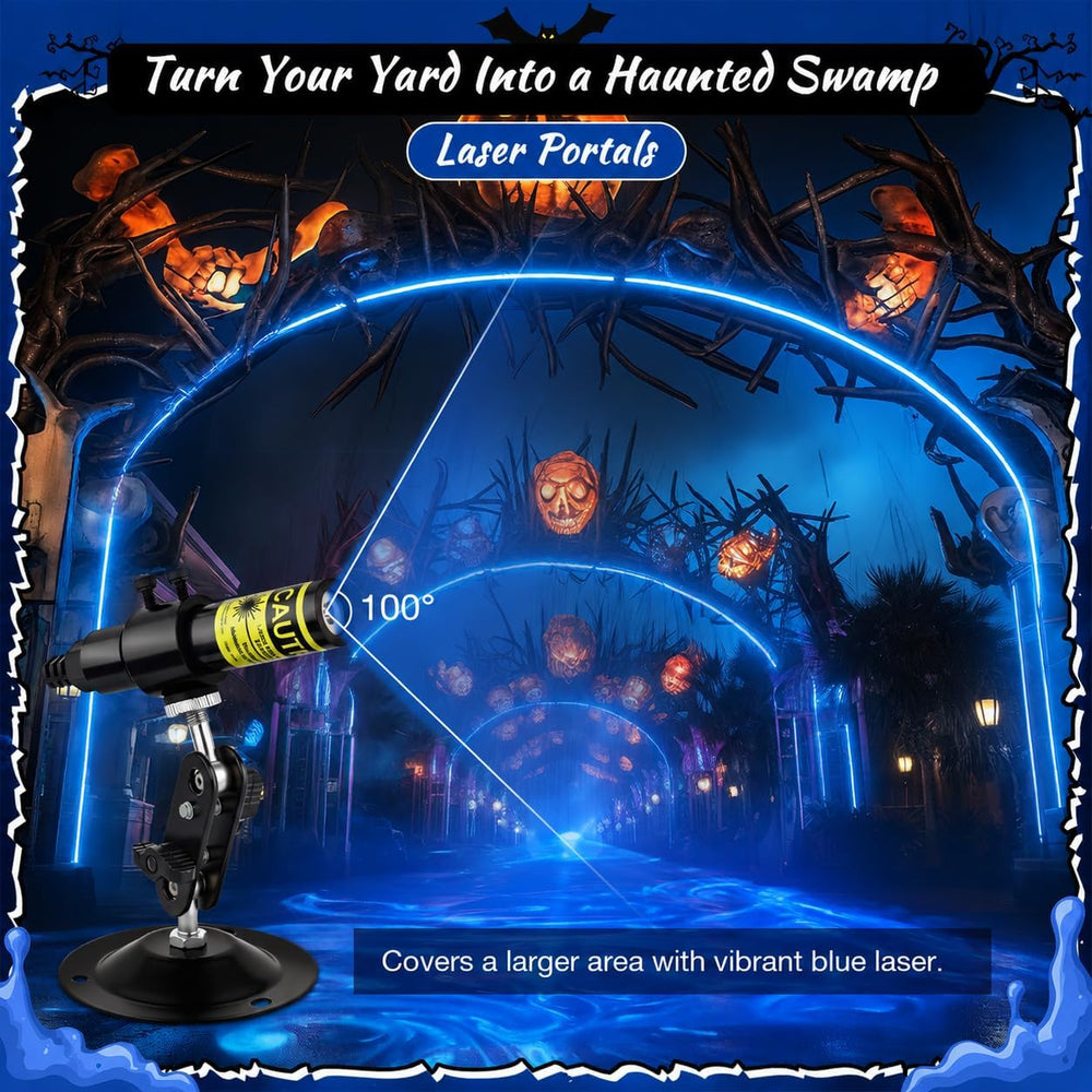 Blue Laser Line Projector for Halloween Swamp Party Decoration