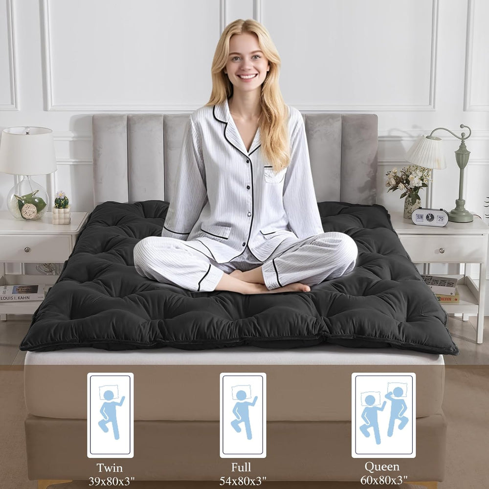 SHOUREN Japanese Futon Mattress Floor Mattress 3" Tatami Mat,Shredded Me...