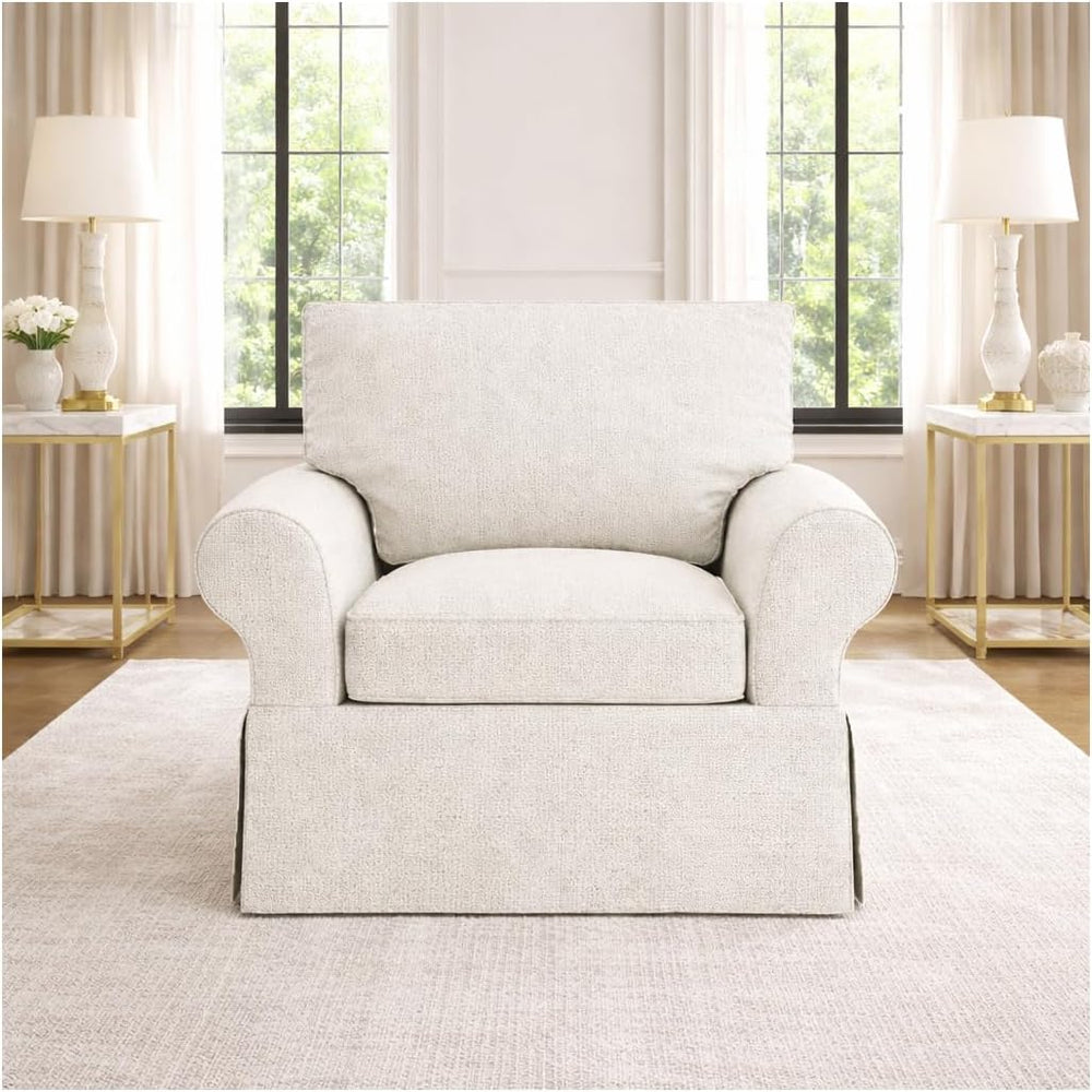 Heavy Linen PB Basic Chair Slipcover Fits Pottery Barn Basic Armchair