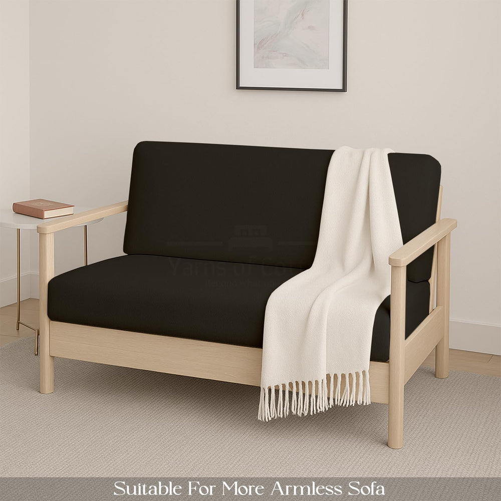 Full Size Foldable Armless Futon Covers - Microfiber Futon Slipcovers Furnitu...
