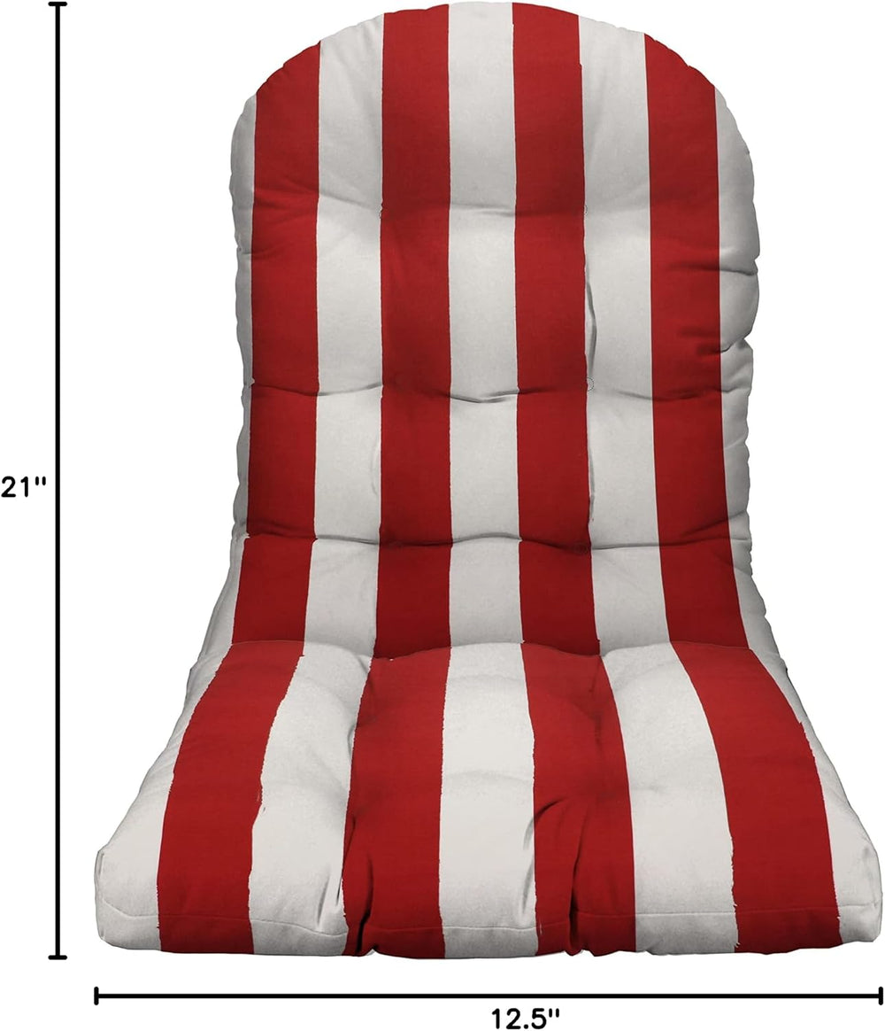 RSH DECOR: Tufted Adirondack Chair Cushion | 42.5” x 21” | All-Weather Spun F...