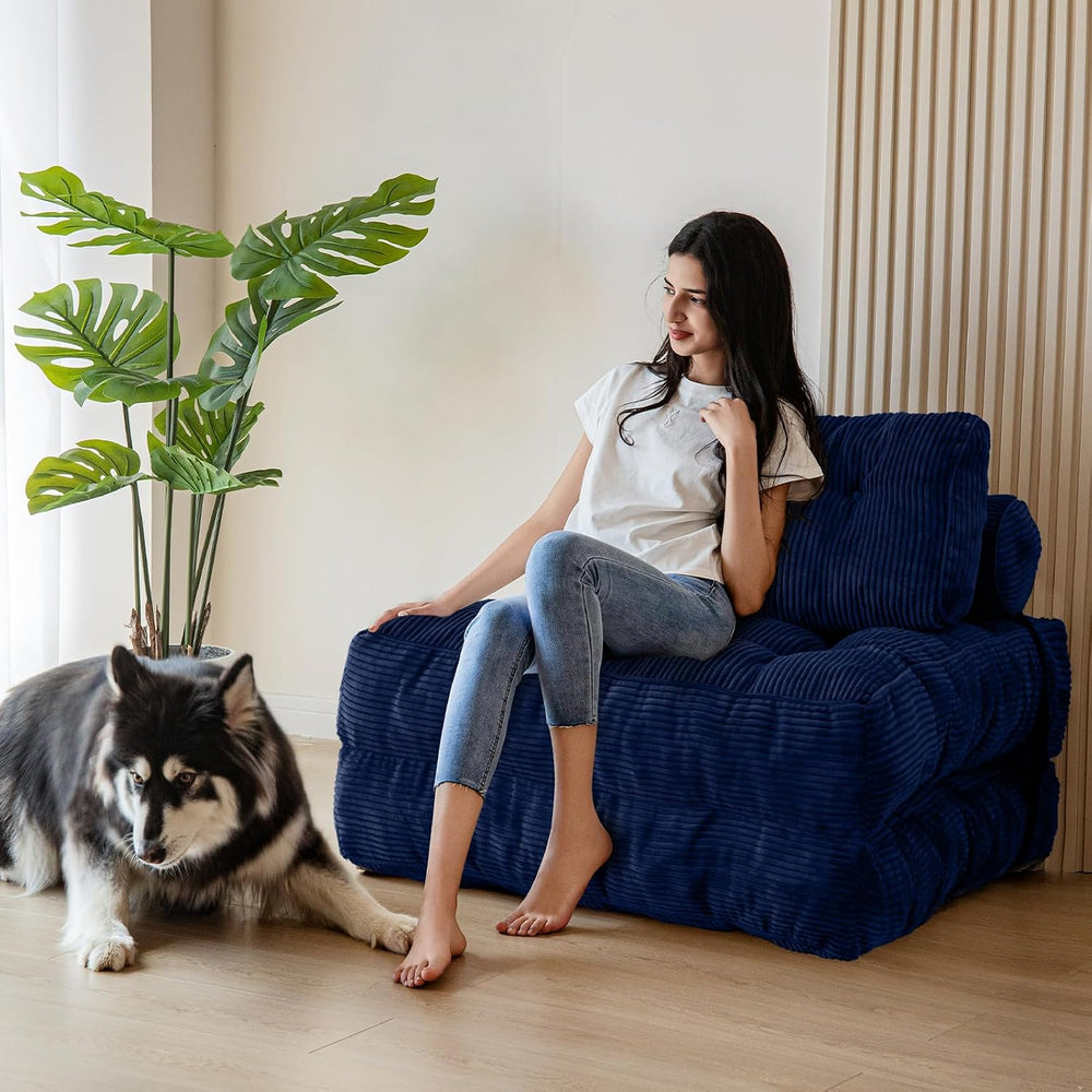 MAXYOYO Folding Sofa Bed, Convertible Chair Bed with Pillow