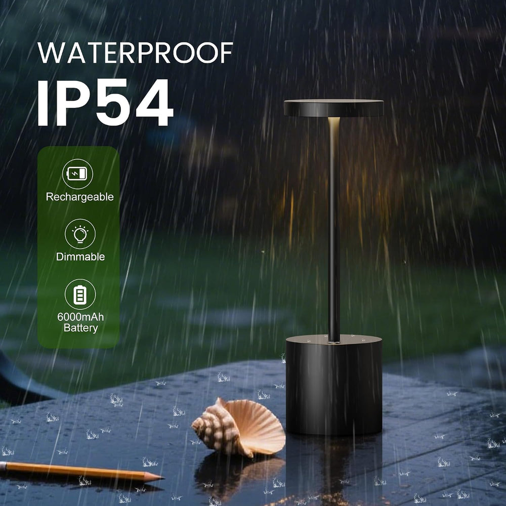 2 Pack Rechargeable Table Lamp, LED Cordless Table Lamp,5000mAh Battery Opera...