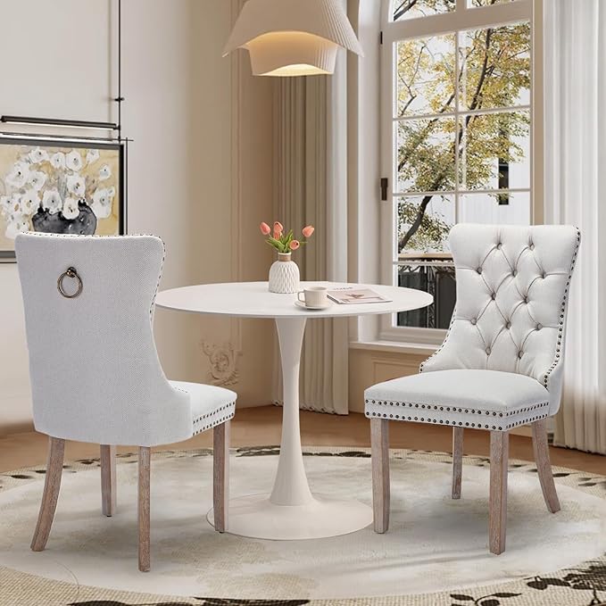 SoarFlash Kitchen Table and Chairs for 2, 31.5" Dining Table Set for 2 w...