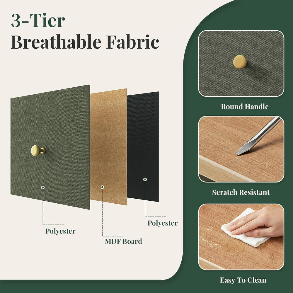 5-Drawer Fabric Dresser for Bedroom, Storage Organizer for Closet