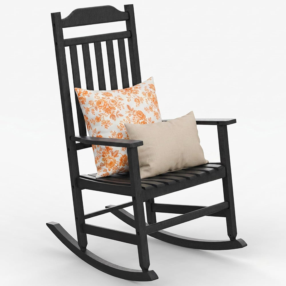 Outdoor Rocking Chair, Oversized Resin Outdoor Rocking Chair