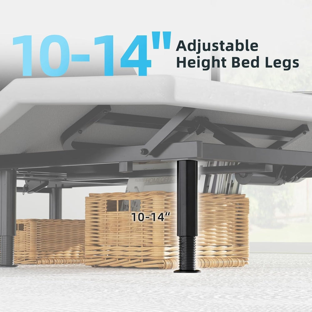 Queen Adjustable Bed Base Frame, Massage & Wireless Remote, Dual USB Port...
