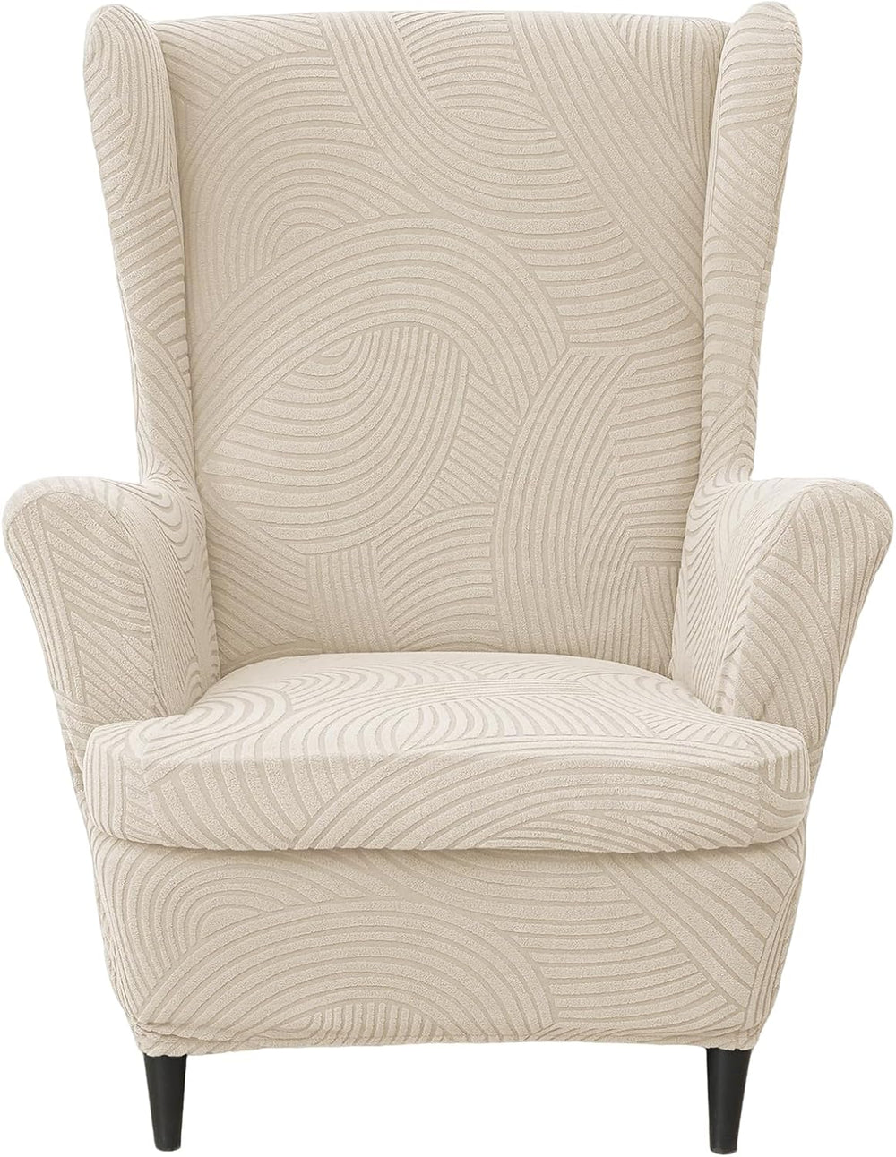 HAOYONG Wing Chair Slipcovers Printed Wingback Chair Covers 2 Pieces Wingback...