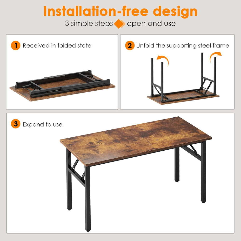 Need 47 inches Computer Desk Office Desk Folding Table with BIFMA Certificati...