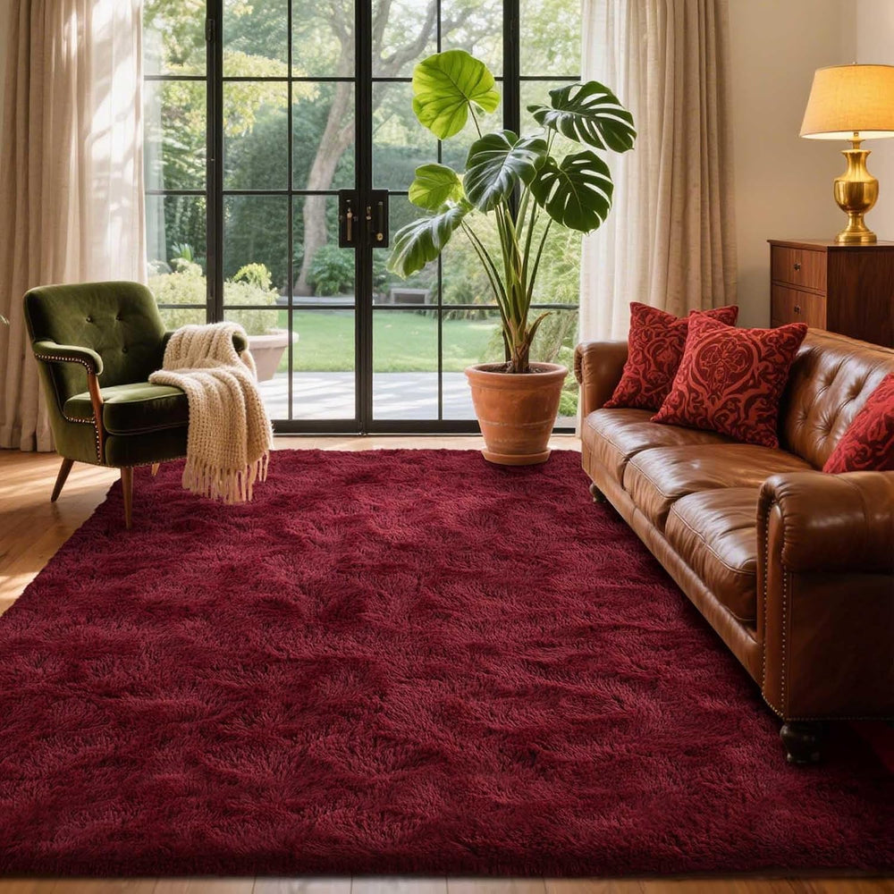 Area Rugs for Living Room, 4x6 Feet Soft Fluffy Shagg Plush Rug High Pile Large