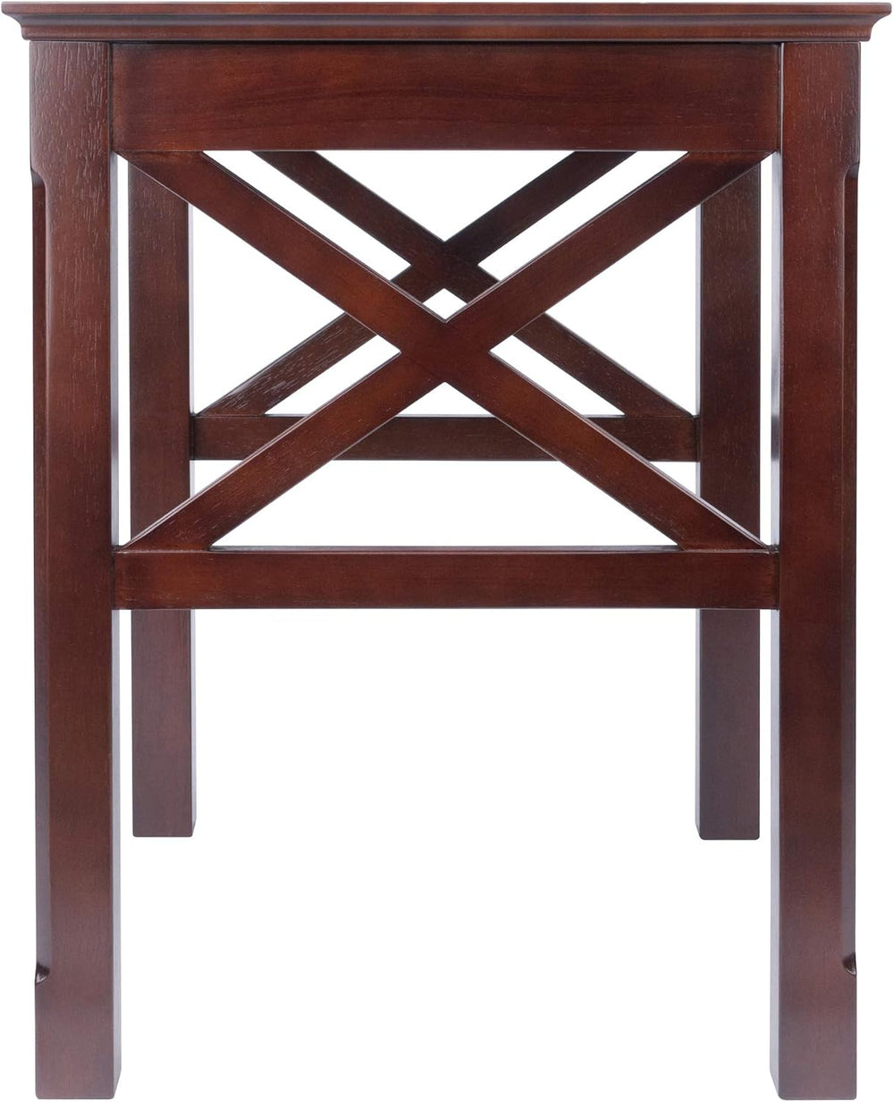 Winsome Xola Nesting Tables, Cappuccino | Small Square Coffee or End Table Se...