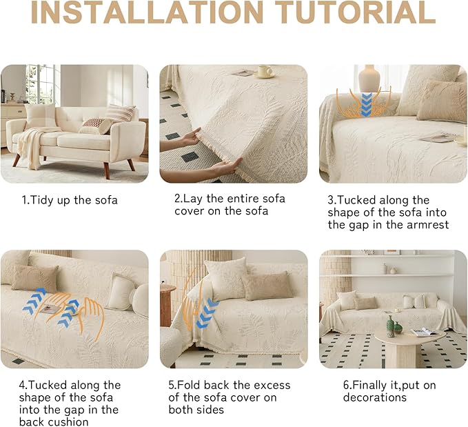 HANDONTIME Washable Couch Covers