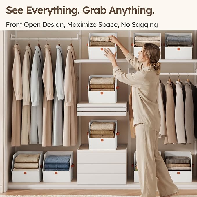 Homsorout Fabric Closet Storage Cubes