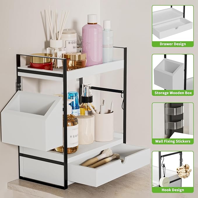 2-Tier Bathroom Counter Organizer