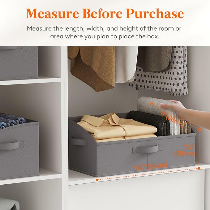 Lifewit Trapezoid Closet Storage Bins