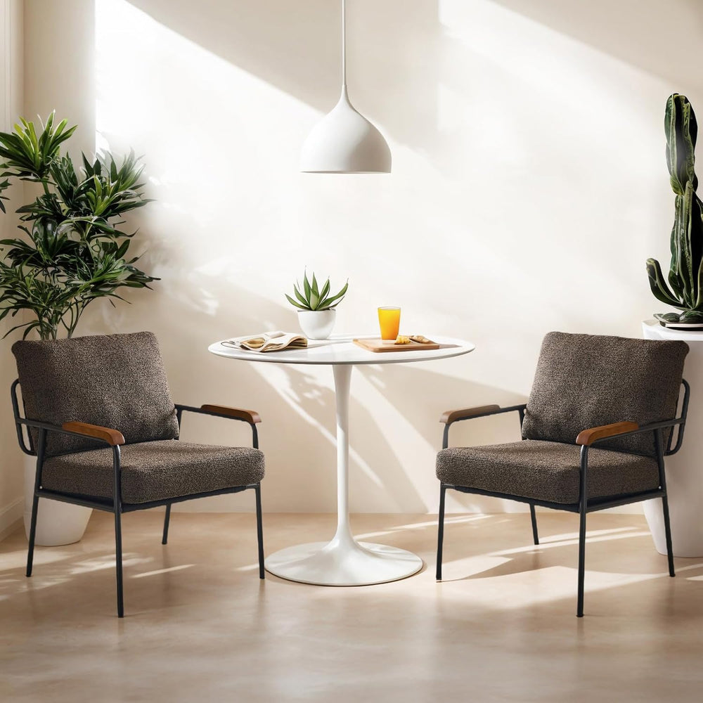 VINGLI Mid-Century Modern Accent Armchiars Set of 2 for Small Space, Small Co...