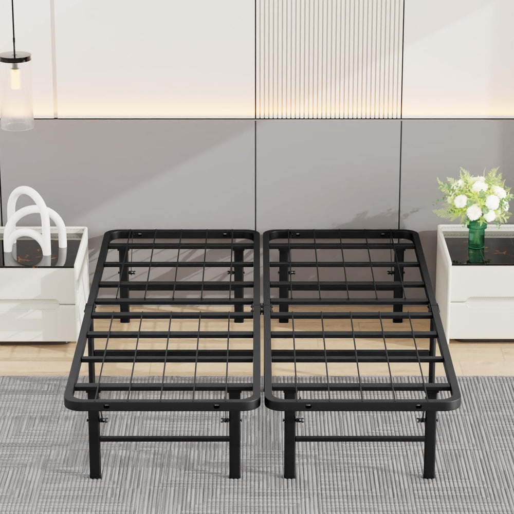 BestMassage | Full Bed Frame | Metal | Heavy Duty Steel Slats with 12 Legs