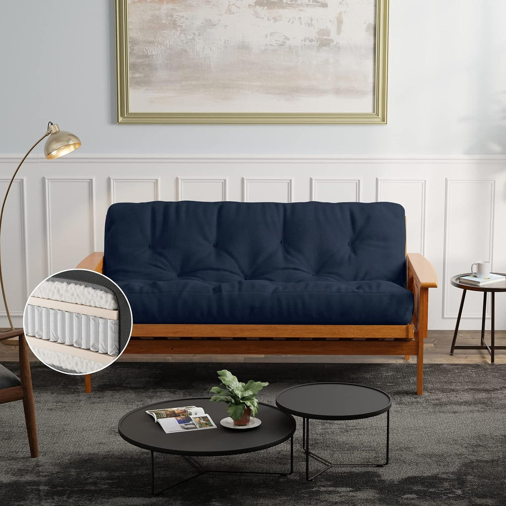 Loosh Home | 10" Full Size Futon Sofa Bed Pocket Coil Foam Mattress - US...