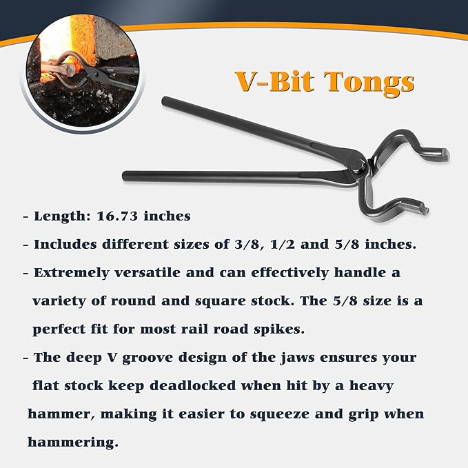 Blacksmith Knife Making Tongs Set