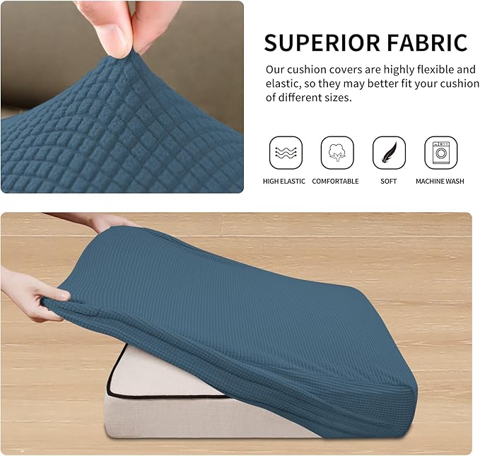 Easy-Going Stretch 4 Pieces Couch Cushion Covers