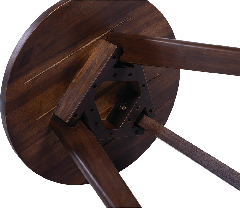 Christopher Knight Home Sante Round Outdoor Side Table, Acacia Wood Small Out...