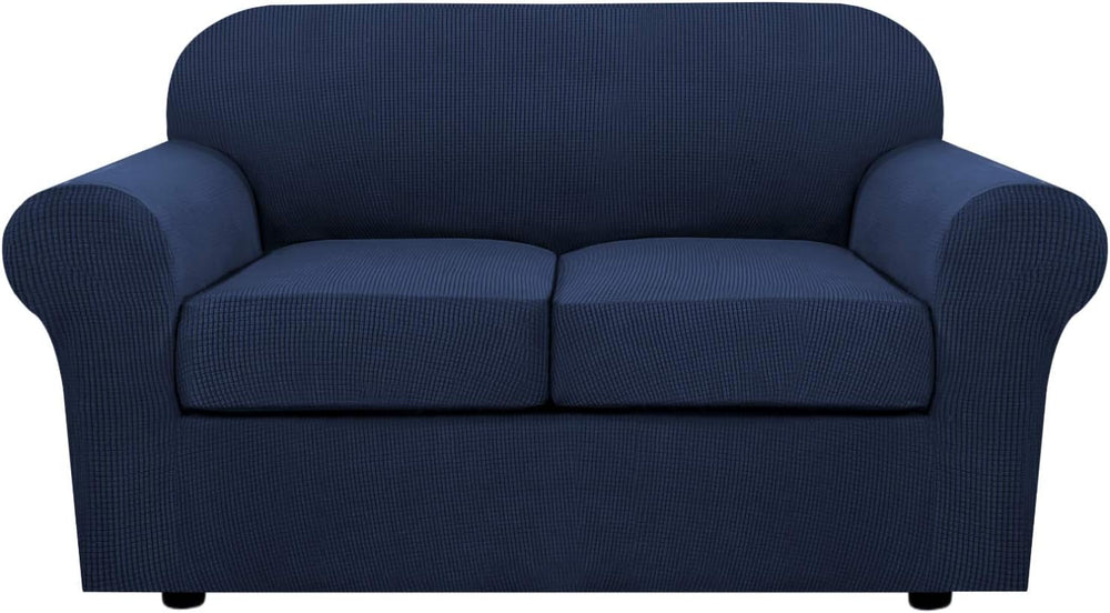 H.VERSAILTEX 3 Piece Stretch Sofa Covers for 2 Cushion Loveseat Couch Covers ...