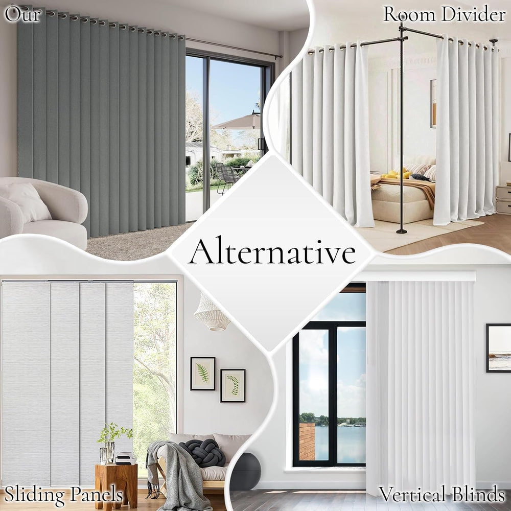 Interiors Vertical Shades, Fabric Shades for Sliding Glass Doors, Patio Doors...