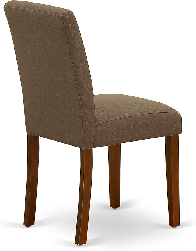 East West Furniture DUAB5-MAH-18 5 Piece Dining Set Includes a Rectangle Dini...