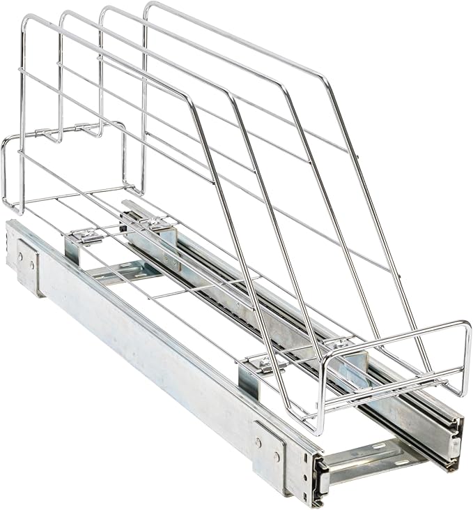 Household Essentials Glidez Multipurpose Chrome-Plated Steel Pull-Out/Slide-Out