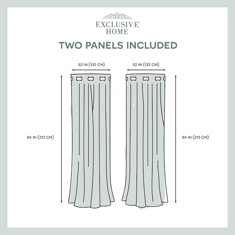 TOWN & COUNTRY LUXE Talia Double Layer Indoor Curtains, Sheer and Room Da...