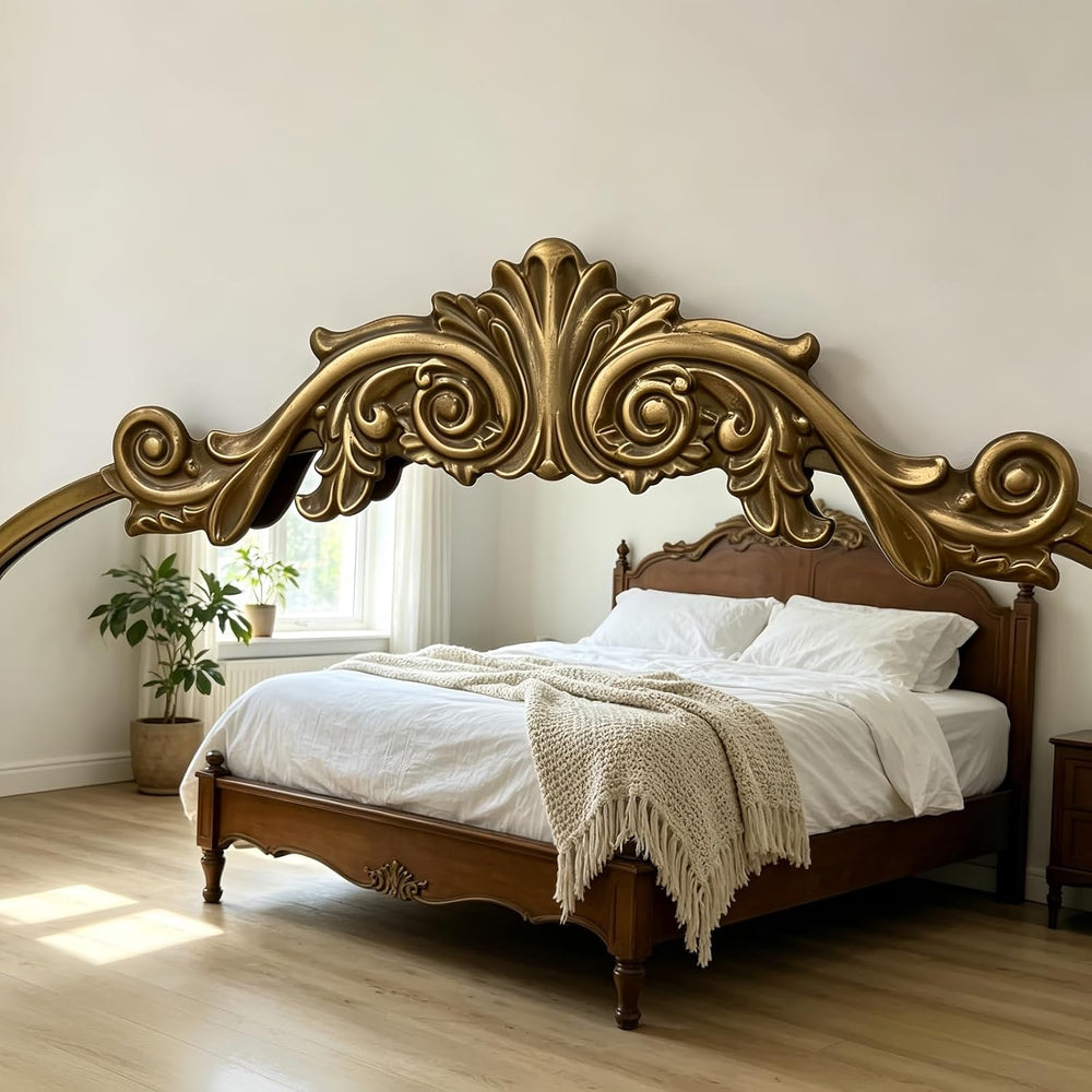 Vintage Arched Wall Mirror, 36"x24" Antique Bronze Bathroom Mirror