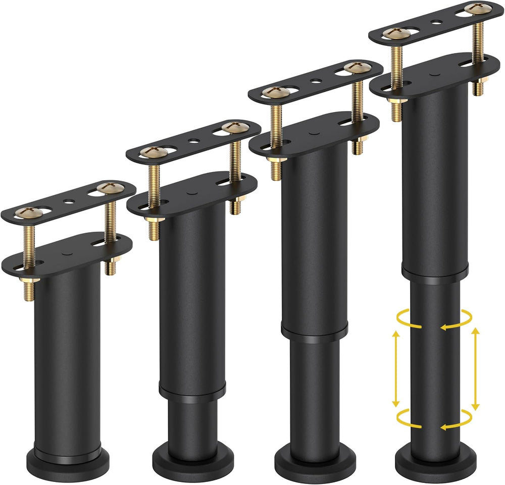 Wlrrcwdttc 4 Pcs Adjustable Height Bed Support Legs 7.08-13 inch, Bed Frame C...