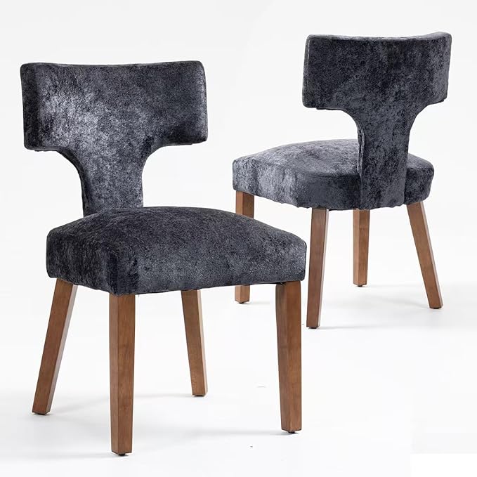 Soft Padded Dining Chairs Set of 4, Modern Farmhouse Upholstered Chairs with ...