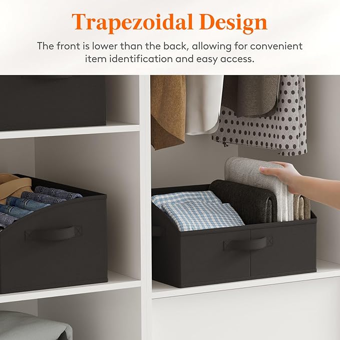 Lifewit Trapezoid Closet Storage Bins