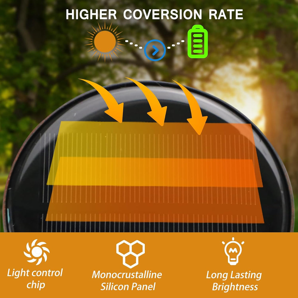2 Pack Vintage Hanging Solar Lanterns Outdoor, IP65 Waterproof
