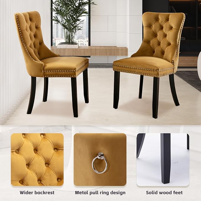 SoarFlash Kitchen Table and Chairs for 2, 31.5" Dining Table Set for 2 w...