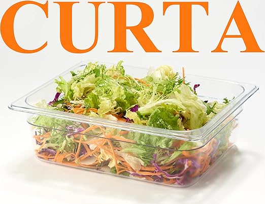 CURTA 6-Pack 1/2 Size 4" Deep NSF Polycarbonate Food Pans | Dishwasher &...